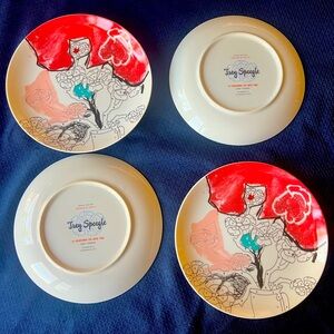 Set of 4 Trey Speegle 8” Plates. Special Edition #99 Tender